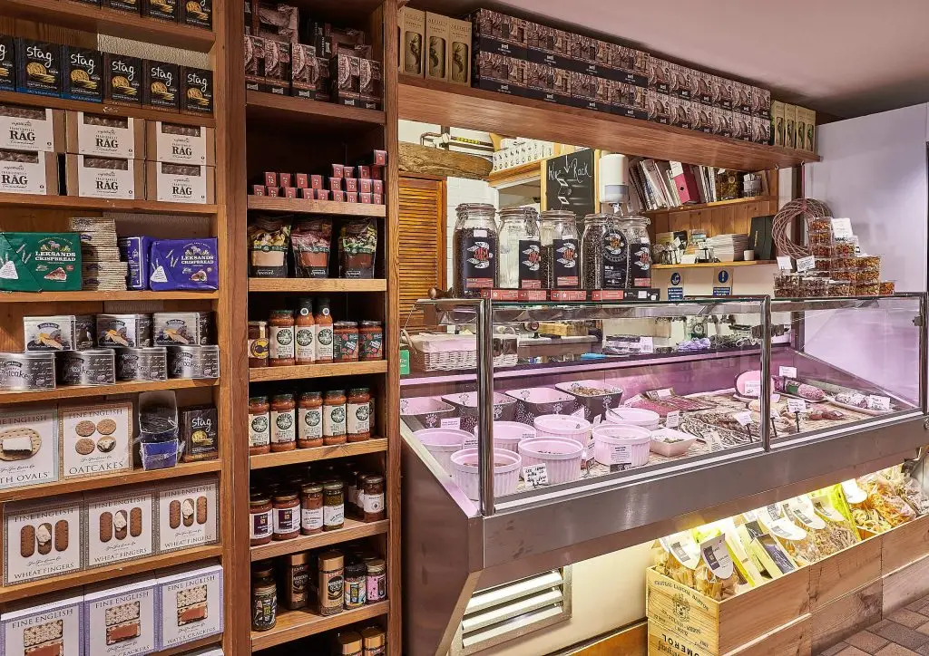 The farm shop at Battlers Green Farm in Radlett, Hertfordshire, providing fresh local produce, artisanal baked goods, and quality farm shop essentials.