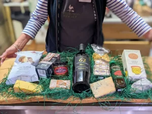 The farm shop at Battlers Green Farm in Radlett, Hertfordshire, offering fresh local produce, baked goods, and quality farm shop essentials.