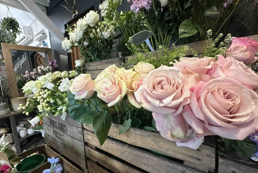 Beautiful fresh flowers and floral arrangements at Lilac & Willow, a boutique florist at Battlers Green Farm.