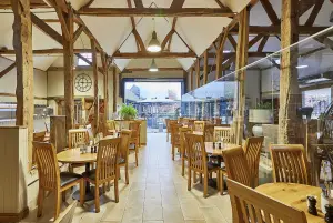 The Bull Pen at Battlers Green Farm, Radlett, Hertfordshire, offering a cozy tea room and restaurant experience with breakfast, brunch, and afternoon tea.