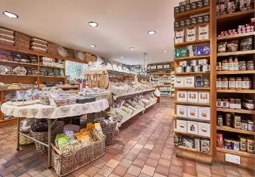 The farm shop at Battlers Green Farm in Radlett, Hertfordshire, offering fresh local produce, baked goods, and quality farm shop essentials.