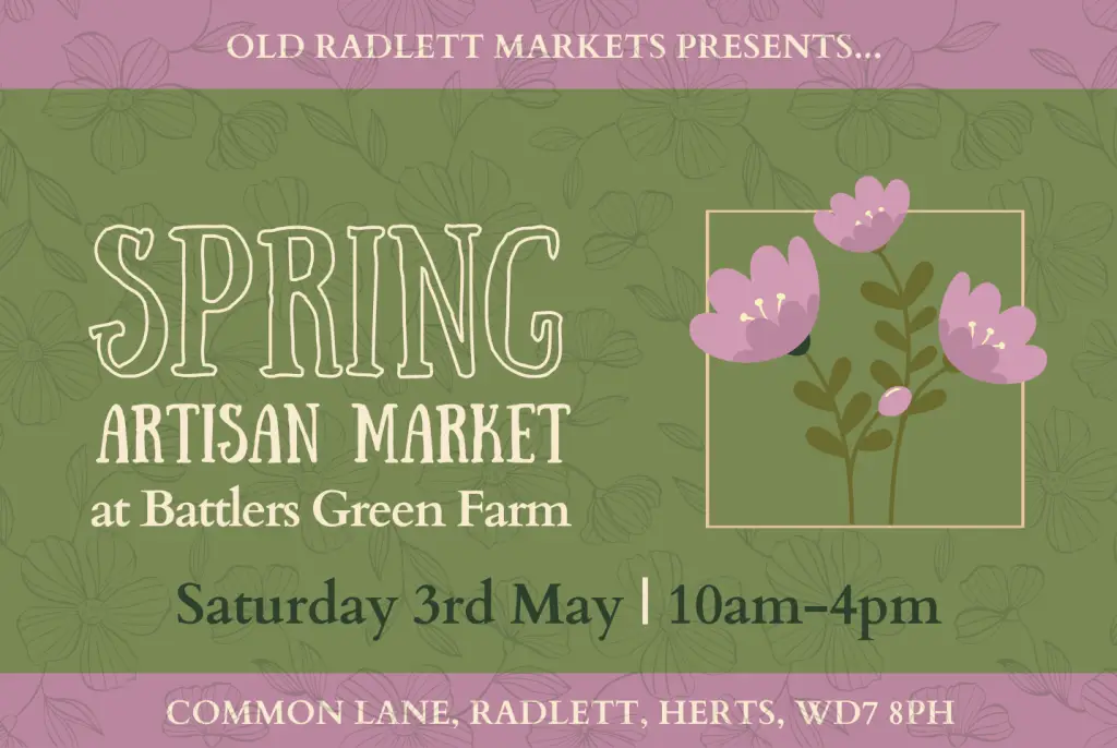 spring artisan market at battlers green farm saturday 3rd may 2025