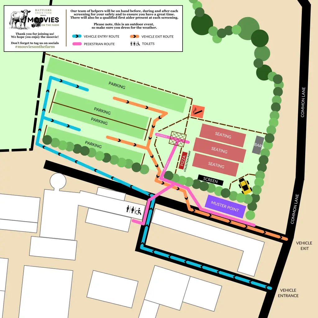 BGF - Moovies on the Farm site map